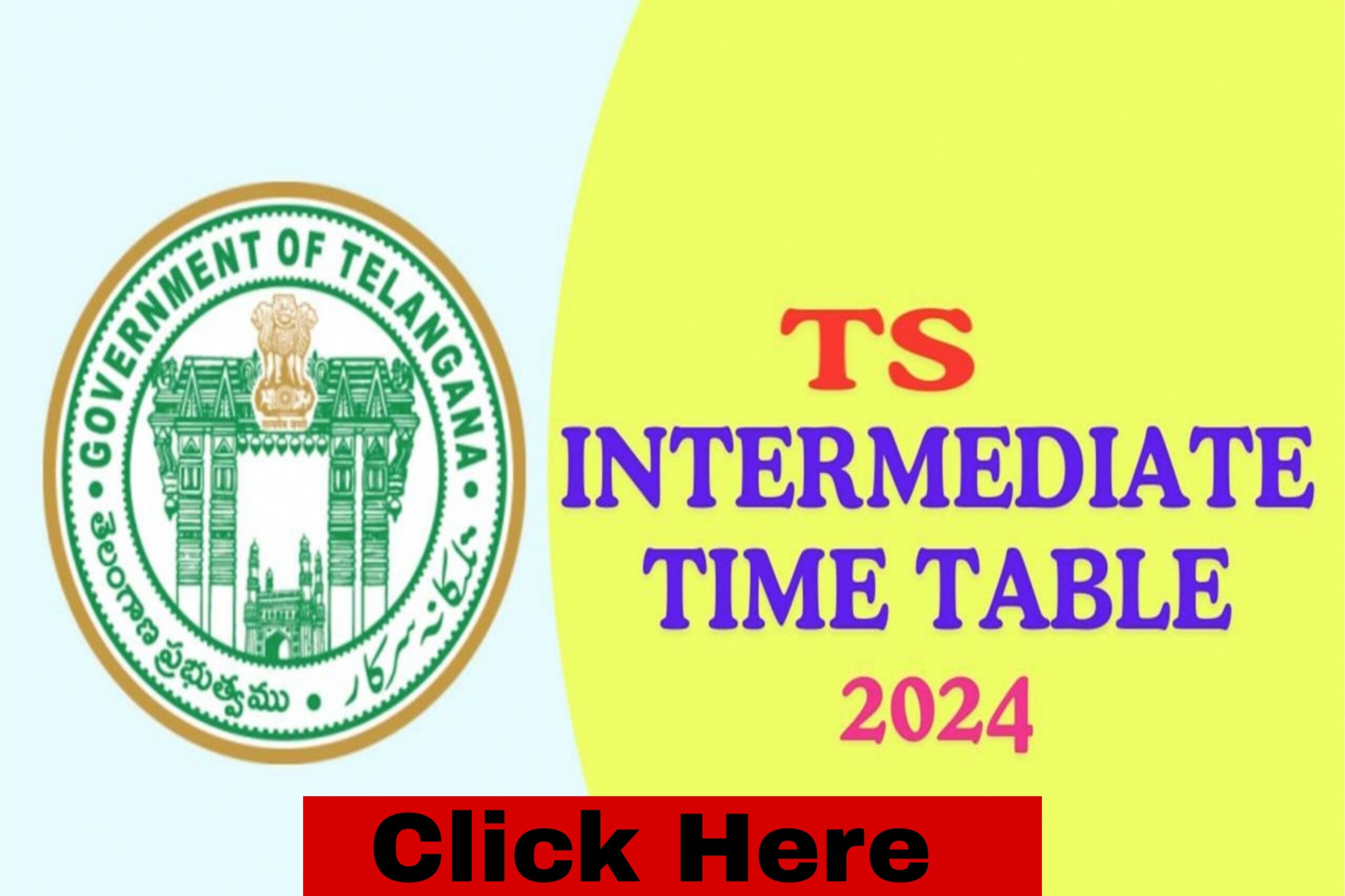 TS Intermediate Exam Date 2024 TS पहले वर्ष और दूसरे वर्ष का टाइम टेबल